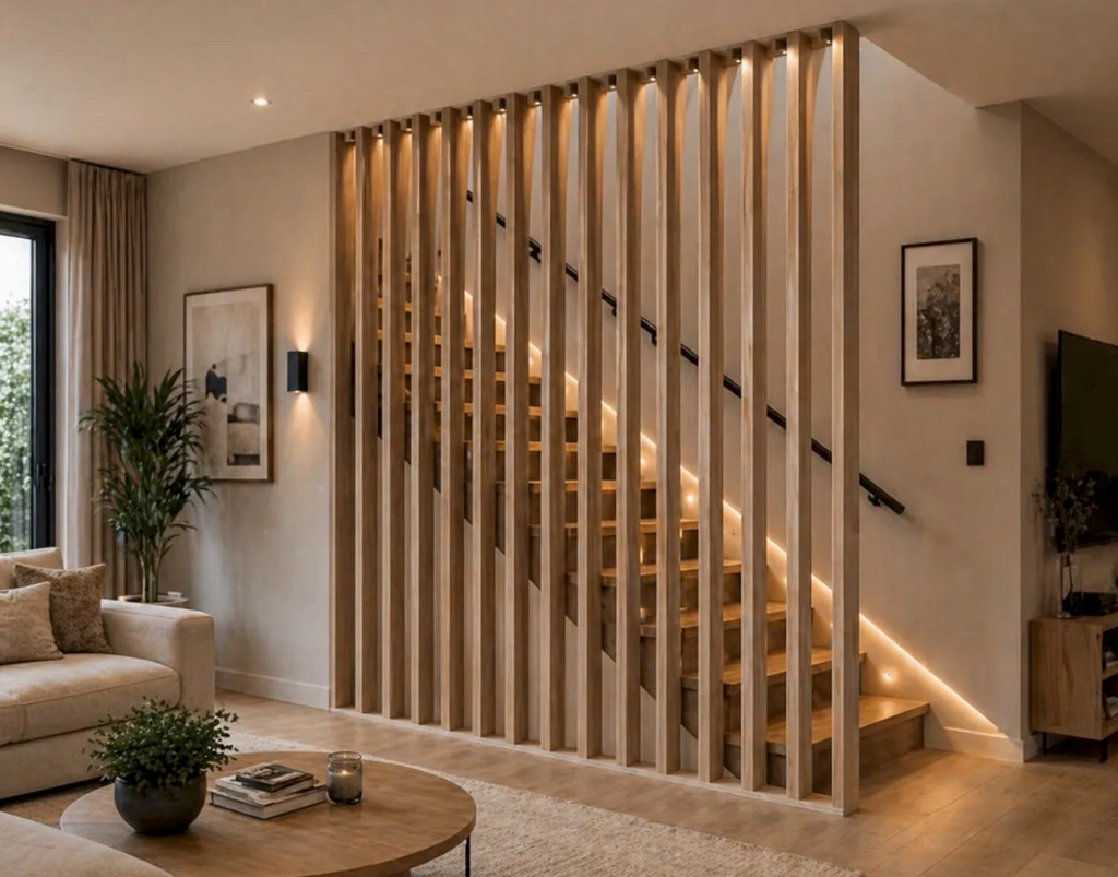WPC Viga interior - Walnut madera clara