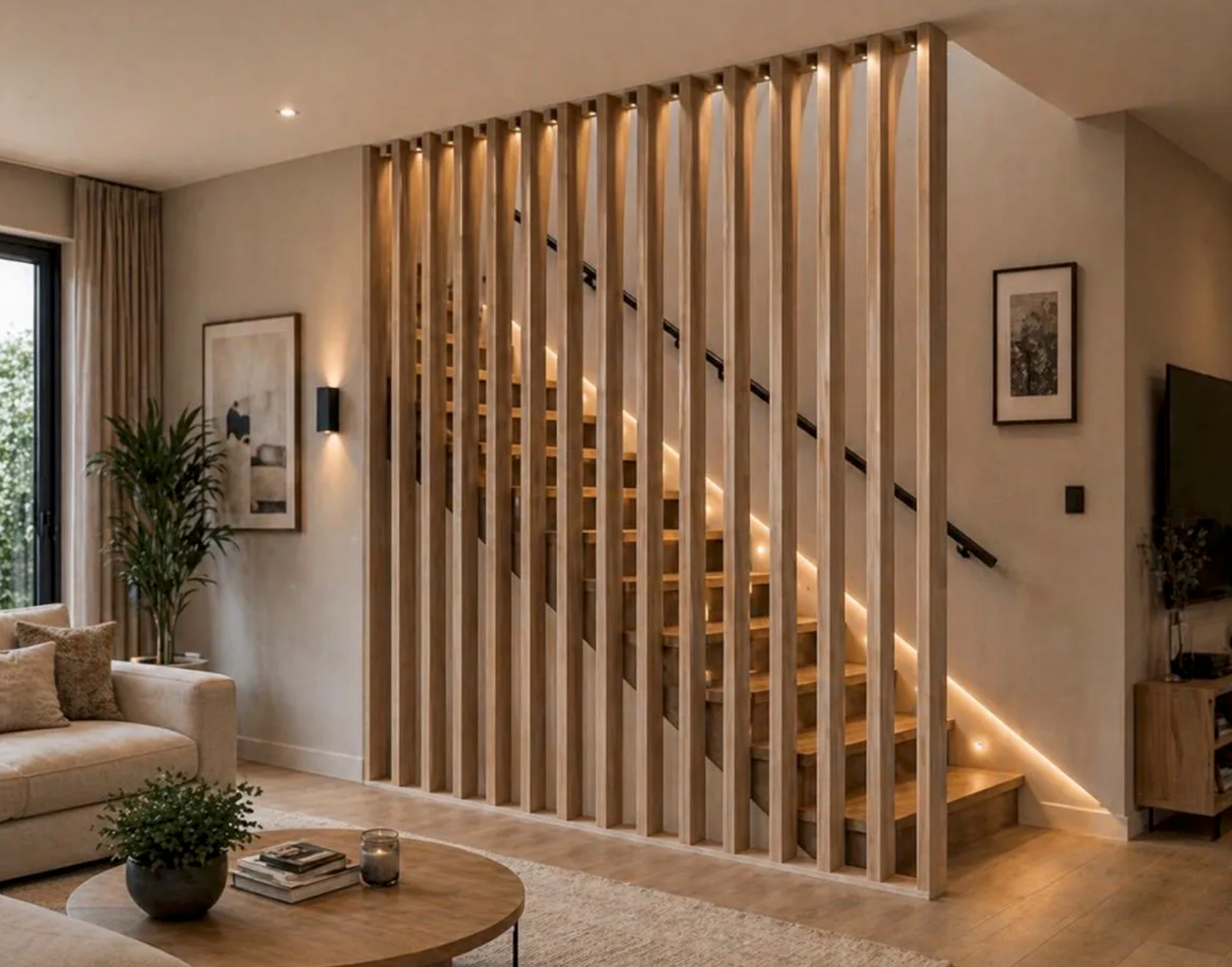 WPC Viga interior - Walnut madera clara