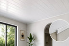 Moldura /perfil U Cielorraso PVC Terminación Blanco