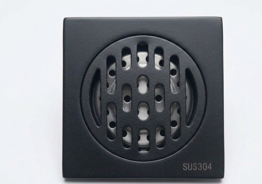 Desagüe negro mate 10 X10 Cm - Sifón