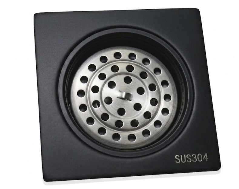 Desagüe negro mate 10 X10 Cm - Sifón