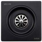 Rejilla Desagüe Negro Mate 15 X 15 - Sifón
