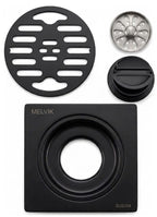Rejilla Desagüe Negro Mate 15 X 15 - Sifón