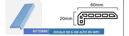 Zócalos 6 CM - Piso SPC
