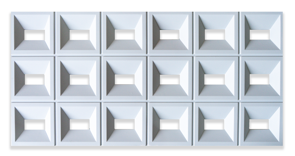 Separador de ambientes PU blanco panel decorativo 3D divisor