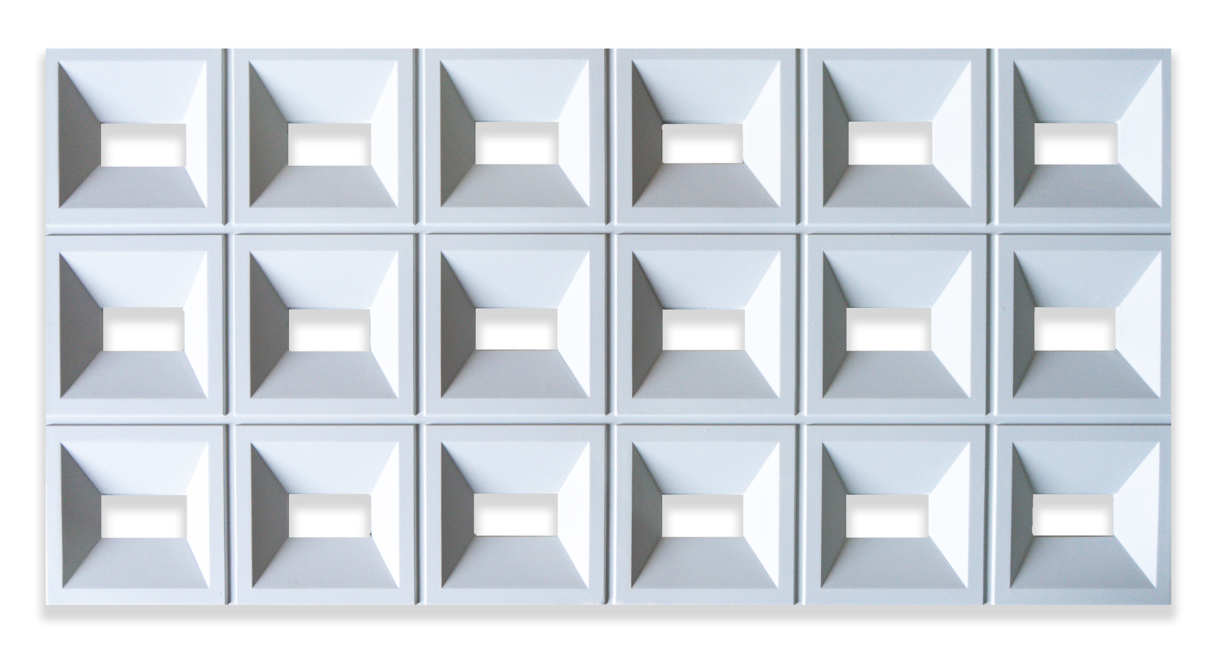 Separador de ambientes PU blanco panel decorativo 3D divisor