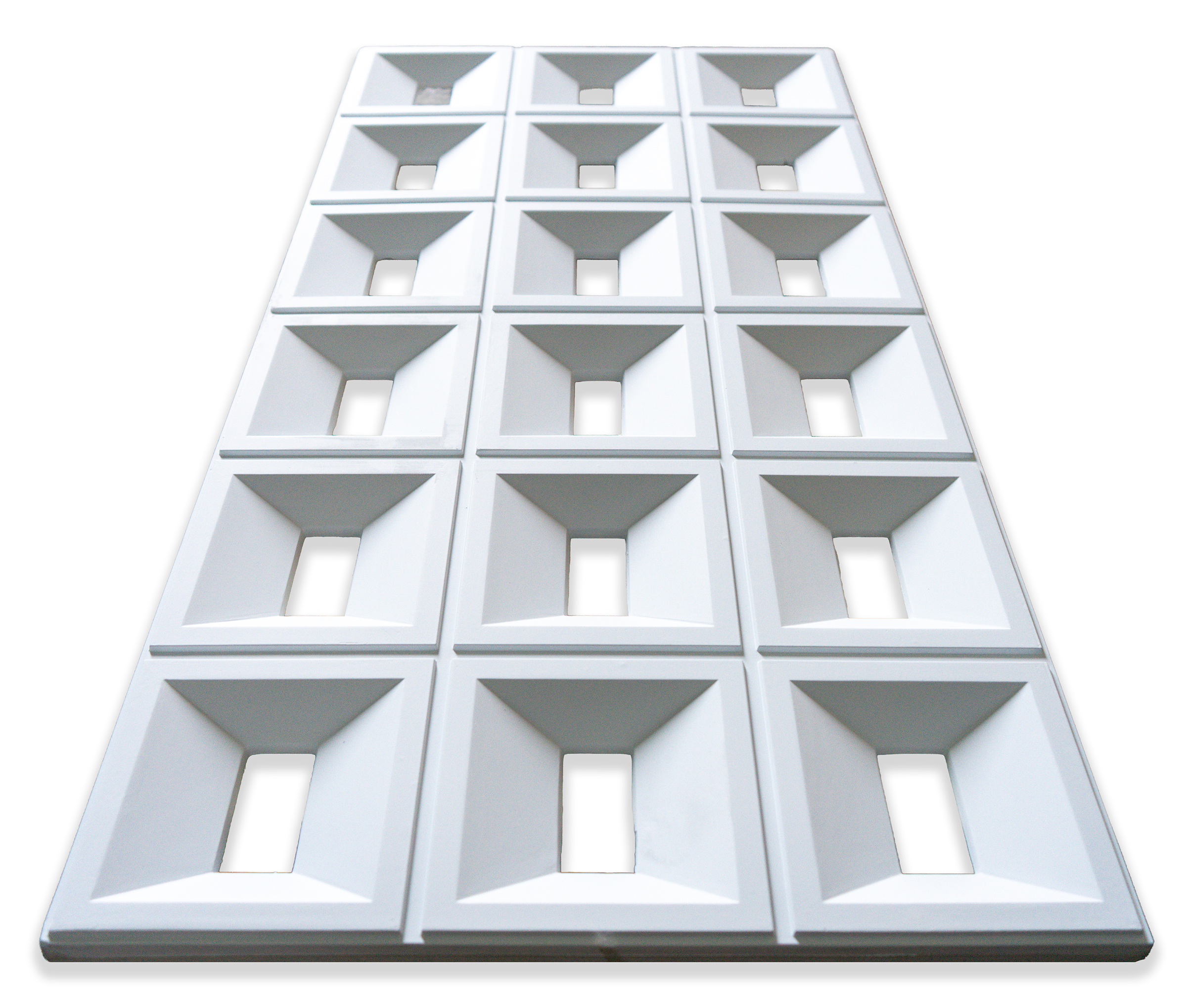Separador de ambientes PU blanco panel decorativo 3D divisor