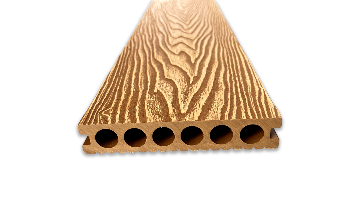 Deck WPC piso exterior - Tabla antideslizante filtro UV