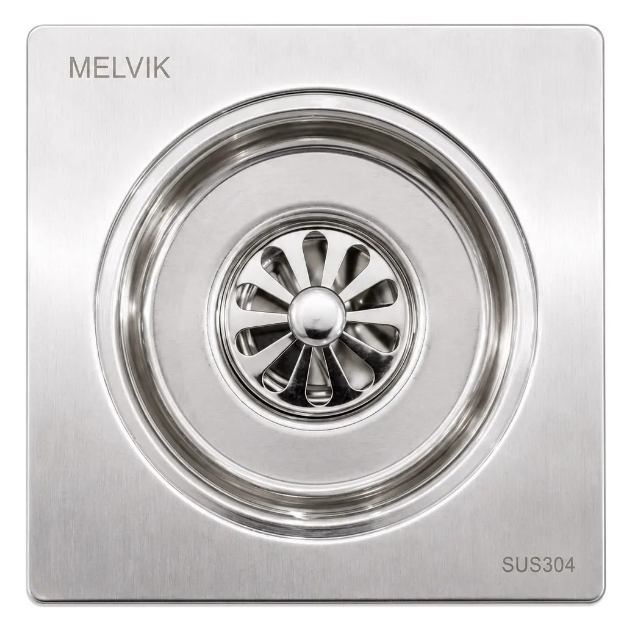 Desagüe Rejilla 15 X15 cm con Sifón AC INOX 304