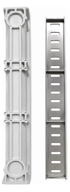 Drenaje reguera canaleta - AC INOX 10 cm ancho 1 metro largo