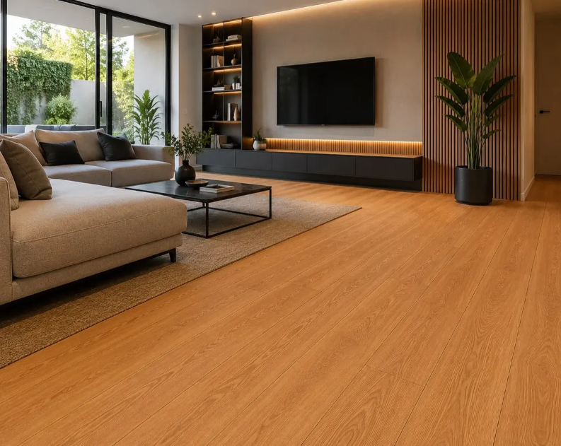 Piso SPC click alto tránsito texturado 5mm - Color 009 - Madera